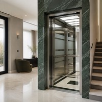 Ascenseur à traction sans engrenages pour immeuble résidentiel, 800 kg, 6 étages, MRL (ascenseur sans machine en salle)