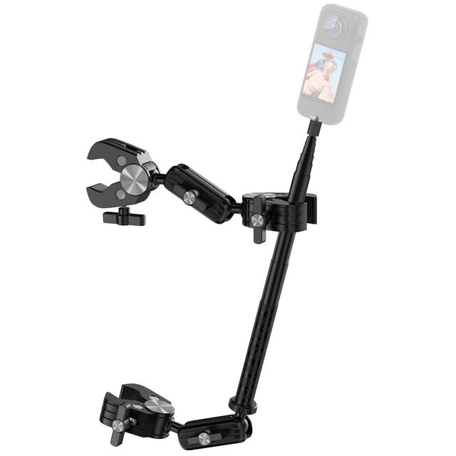Wholesale Double Crab 120cm Stick Arm Motorcycle Quick Release Bicycle Bracket Mount Action Camera Holder for Insta360 X3