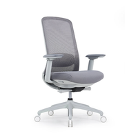 Chaise de bureau ergonomique à dossier mi-haut réglable en maille avec accoudoirs 3D, chaise de direction pivotante moderne