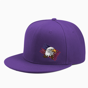 Premium Quality USA Bald Eagle Baseball Cap Custom Embroidery Snapback Hat for Wholesale - Product Image 4