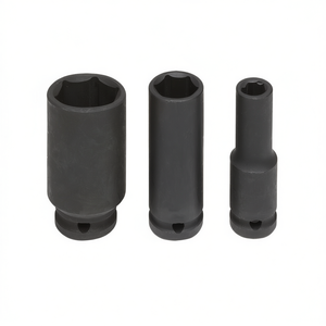 Fervi Long <b>Impact</b> <b>Socket</b> Wrench Set 3 Pc Metric Deep Drive Tool Kit - Product Image 2