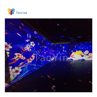 Projecteur laser, salle de projection immersive, projection murale interactive