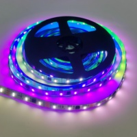 Bande LED programmable flexible à pixels RGBWC pour projets de décoration architecturale d'hôtels et de centres commerciaux