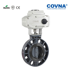 COVNA 2 pouces 24V DC Vanne papillon de contrôle de débit d'eau électrique en plastique PVC - Product Image 4