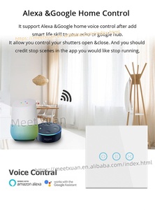 Interrupteur intelligent WiFi Tuya EU <span class=keywords><strong>pour</strong></span> rideaux et volets roulants, moteur tubulaire électrique, compatible Google Home, Alexa, application Smart Home, <span class=keywords><strong>minuterie</strong></span> - Product Image 2