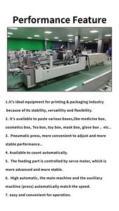 3A-800A Automatic <b>Folder</b> Gluer with Water Soluble Cold Glue for Straight Line <b>Box</b> Wood Packaging - Product Image 4