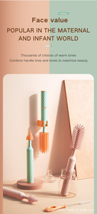 Rechargeable Silicone Baby <b>Bottle</b> <b>Brush</b> Set 360 Degree Rotating Cordless Cleaning <b>Brushes</b> - Product Image 6