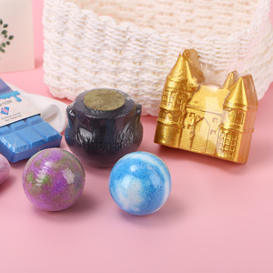 Bombes de bain naturelles véganes de luxe OEM, emballage en boîte cadeau, forme personnalisée, étiquette privée pour enfants, vente en gros, dropshipping d'usine - Product Image 2