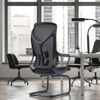 Chaise de bureau ergonomique en tissu avec soutien lombaire réglable, vérin à gaz certifié, design moderne pour la maison ou le bureau