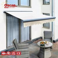 Auvent à bras motorisé avec protection solaire LED, auvent moderne pour extérieur, distributeur allemand, auvent cassette complet pour patio, jardin, terrasse