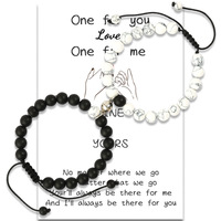 Bracelets de couple sur mesure bon marché en gros Bracelets assortis pour lui et elle Bracelets pour cadeaux de couple Bracelets