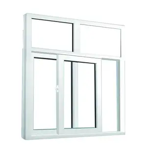 优质供应商批发耐热欧式双层玻璃平开窗塑料钢pvc UPVC门窗