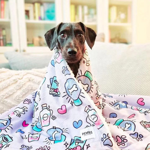 ผ้าห่มกำมะหยี่สำหรับสัตว์เลี้ยง,ที่นอนสุนัขเชอร์ปาไม่ซ้ำใครออกแบบได้ตามต้องการ - Product Image 2