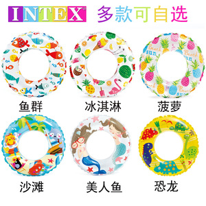 Intex <b>Inflatable</b> Swimming Ring 59241 Cartoon <b>Float</b> For Children And Babies Thickened PVC Beach Water Toy - Product Image 3