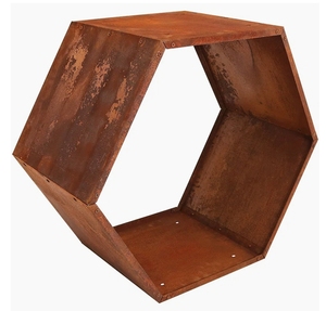 HUIDING Outdoor Honeycomb Cold-Rolled Steel Firewood <strong>Log</strong> Rack Set for Backyard, Patio, Lawn - Product Image 3