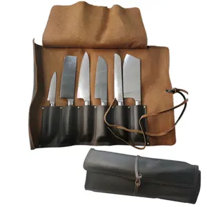 New utility fish cutter kitchen utensils santoku vg 10 67 layers damascus steel knife set with chefs leather bag from china