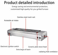 Équipement de restaurant Barbecue à gaz gpl en acier inoxydable sans fumée professionnel intérieur fait maison