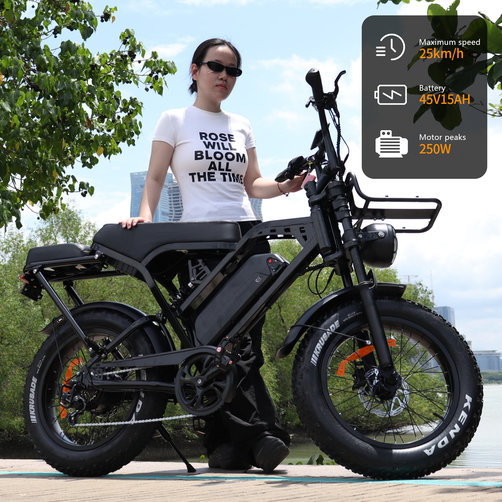 Электрические велосипеды Fatbike с двумя батареями