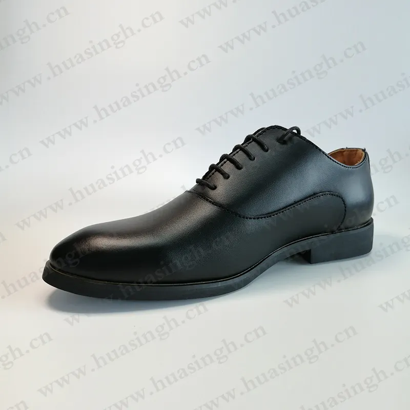 WCY Low-plain Genuine Leather Uniform Office Shoes Sharp Toe Business Meeting Men Dress Shoes HSA120