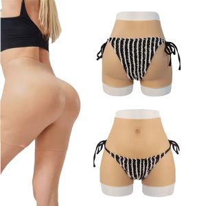 Shorts en silicone réalistes avec culotte cache-vagin <span class=keywords><strong>et</strong></span> pantalon de rehaussement des fesses pour travestis, transgenres, drag queens <span class=keywords><strong>et</strong></span> cosplay - Product Image 1