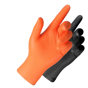 6mil 8mil Black Automobile Industrial Nitrile Mechanic Gloves Garage Car Repair Use Full Textured Heavy Duty Mechanical Gloves - Product Image 2