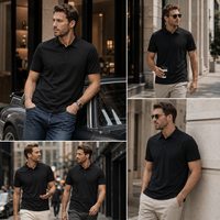 Polo en maille arctique JNEI Premium 150 g/m² pour homme, protection solaire, impression de logo par transfert thermique, fournisseur de vêtements