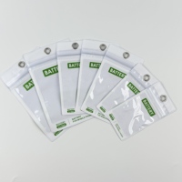 Emballage durable en PVC transparent imprimé en héliogravure pour batterie de téléphone portable avec œillet métallique