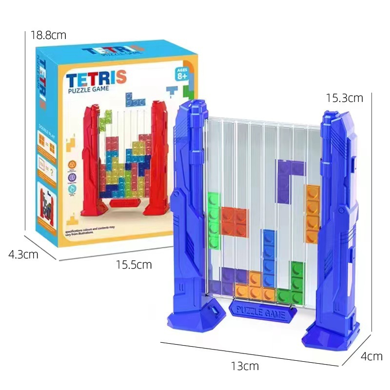 Caja de rompecabezas Tetris 2144, color azul.