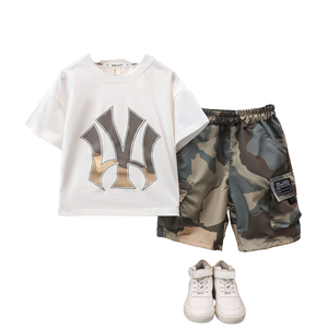 Ensemble de vêtements pour enfants RTS, été, nouveau, t-shirt à manches courtes pour bébé garçon, shorts, ensemble de loisirs sportifs pour enfants en deux pièces - Product Image 5