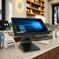 Système de point de vente tout-en-un pour la vente au détail, caisse enregistreuse avec tiroir de 15,6 pouces, machine de restaurant, Intel I3, Wi-Fi, 8 Go + 128 Go, ordinateur de caisse