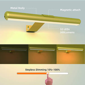 Lampe murale à LED à piles, design moderne, couloir magnétique, chambre, salon, escalier, couloir, lampes à miroir - Product Image 4