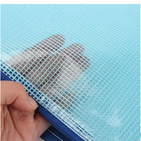 Pochette sac de documents en plastique PVC étanche avec logo personnalisé avec fermeture à glissière A4/A5/A6 pour l'école