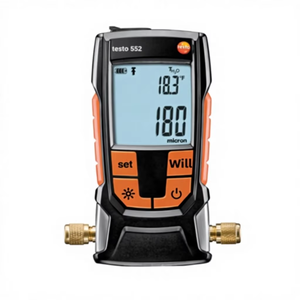 Sonda de Vacío Inalámbrica Testo 552i, Medidor de Micrones con 45. Conector Angular IP54 para Evacuación de Sistemas HVAC - Product Image 4