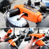 Cerradura Antirrobo para Manillar de Bicicleta y Motocicleta SLKE con Bocina y Tapas de Empuñadura