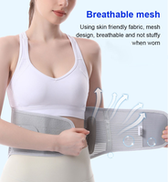 Ceinture de soutien lombaire respirante et réglable pour soulager la douleur sciatique, avec double sangle élastique à compression croisée