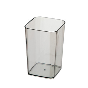 Vaso transparente para enjuague bucal, soporte multifuncional de plástico para cepillos de dientes, 301-400ml, color sólido para higiene bucal - Product Image 5