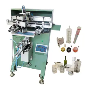 Semi-auto Screen Printing Machine for Glass Bottle Label Printing Plastic Cup Labeling Machine