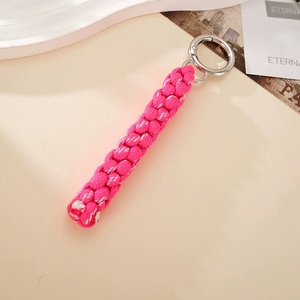 Customized Macrame Colorful Braided Strap Handmade <b>Bag</b> <b>Charms</b> Women Clothing Accessories Summer Holiday Girls Car Key Chain - Product Image 5