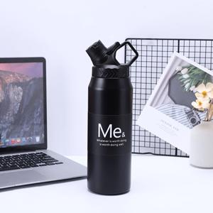 Gourde isotherme sport à double paroi 750 ml 950 ml en acier inoxydable 304 avec poignée - Product Image 2