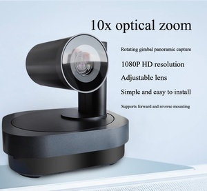 กล้อง PTZ HD 1080P ซูม 10 เท่า 2.1MP หมุนได้ 330 องศา สำหรับการประชุมทางวิดีโอ ควบคุมระยะไกล โรงงานผลิตโดยตรง ห้องประชุม บริษัท ประชุม - Product Image 3