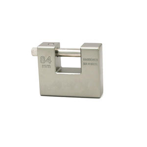 Cadenas rectangulaire en acier haute sécurité 84mm 90mm, robuste, antivol, avec clé à double levier, vente en gros - Product Image 6