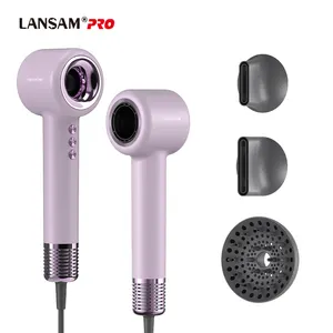 LANSAM 3 in 1 electric hair dryer styling high speed hair dryer brush negative ion blow dryer for salon