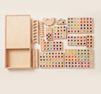 Bloques de Construcción de Madera para Niños, Juguetes Educativos Tempranos para Jardín de Infancia, Bloques de Acrílico Transparentes con Forma de Gemas, Rompecabezas Creativo para Bebés