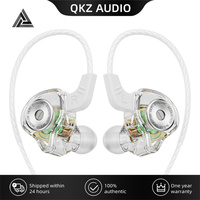 QKZ AK6 Ultra Earphone Dinamis In-Ear Monitor Berkabel dengan Kontrol dan Mikrofon Headphone Olahraga