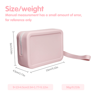 Lightweight Dual Purpose Silicone Wallet Waterproof Zipper Pouch Portable Makeup <strong>Bag</strong> for <strong>Women</strong> <strong>Travel</strong> Daily Use - Product Image 2