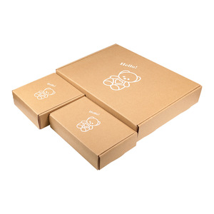 Boîte en carton ondulé personnalisée en forme d'avion avec bande déchirable pour enfants, en matériaux recyclés, emballage gaufré pour envoi postal, pelliculage mat - Product Image 5