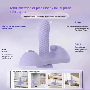 New Model Simulated Cushion Electric Dildo Multi-point Stimulation <b>Vibrating</b> Heating Features for Female Masturbator Adult - Product Image 4