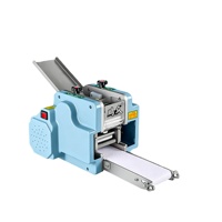 Machine à étaler la pâte automatique professionnelle de comptoir en acier inoxydable pour la préparation de raviolis et de wontons, idéale pour les cuisines, restaurants et cantines