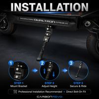 Béquille Carbonrevo pour trottinette électrique Dualtron – Support de stationnement durable, léger, longue durée, résistant à la corrosion