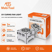 MobiTool UV-55 Ventilateur de refroidissement et de durcissement UV 2-en-1 Outils et équipement de réparation de téléphones portables Kit d'outils de réparation de téléphone pour la réparation de cartes PCB de téléphone
